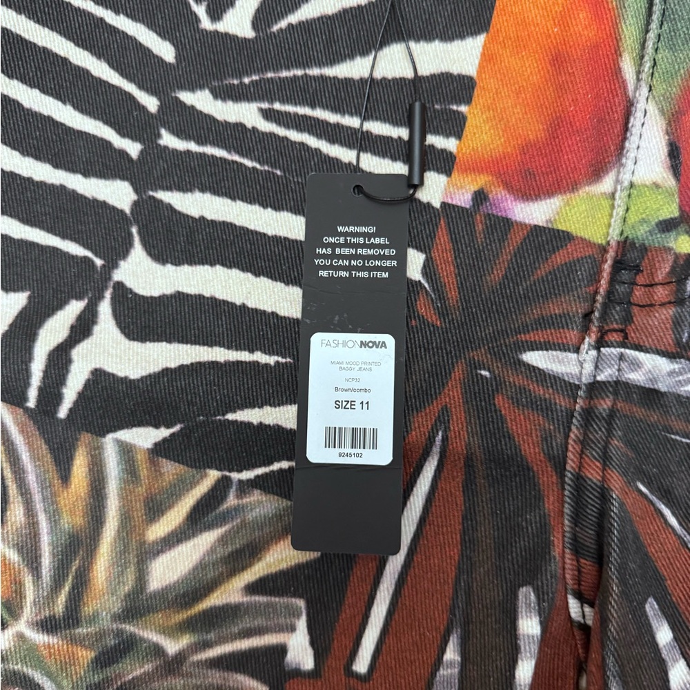 Fashion Nova Multicolor Patchwork Flare Jeans NWT - image 2